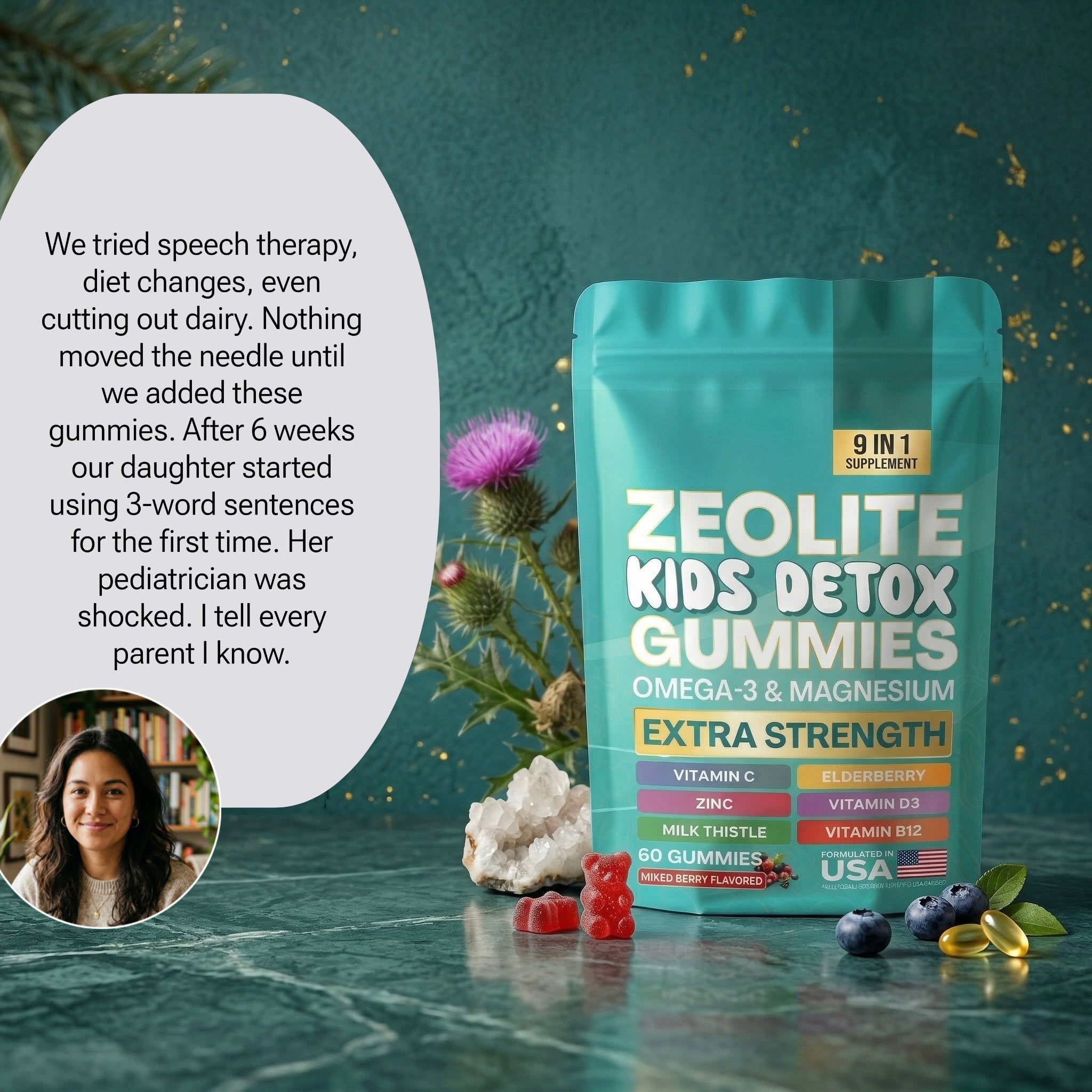 IM.MUN Zeolite Kids 9-in-1 Detox Gummies