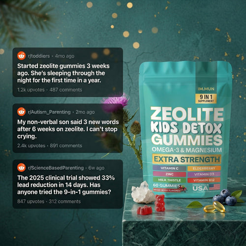 IM.MUN Zeolite Kids 9-in-1 Detox Gummies